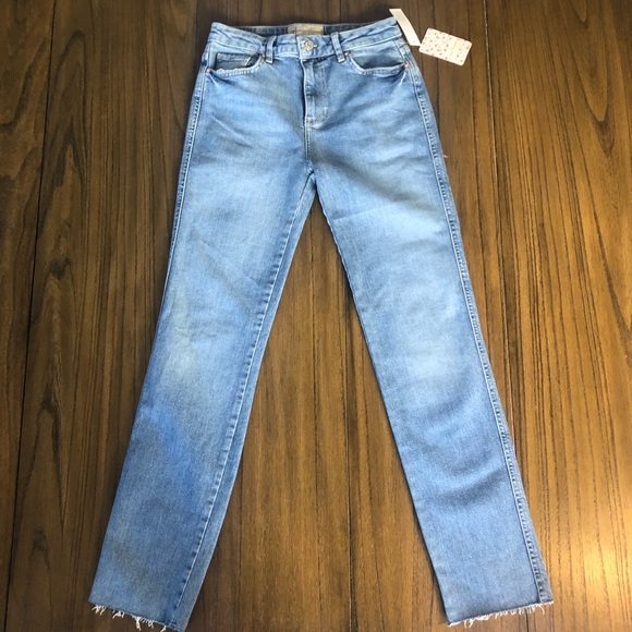 Free People Denim - Free People high rise girlfriend jeans